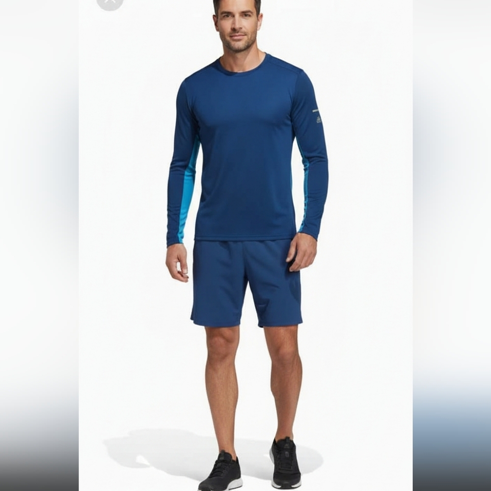 Adidas Blue Climalite Running Shirt